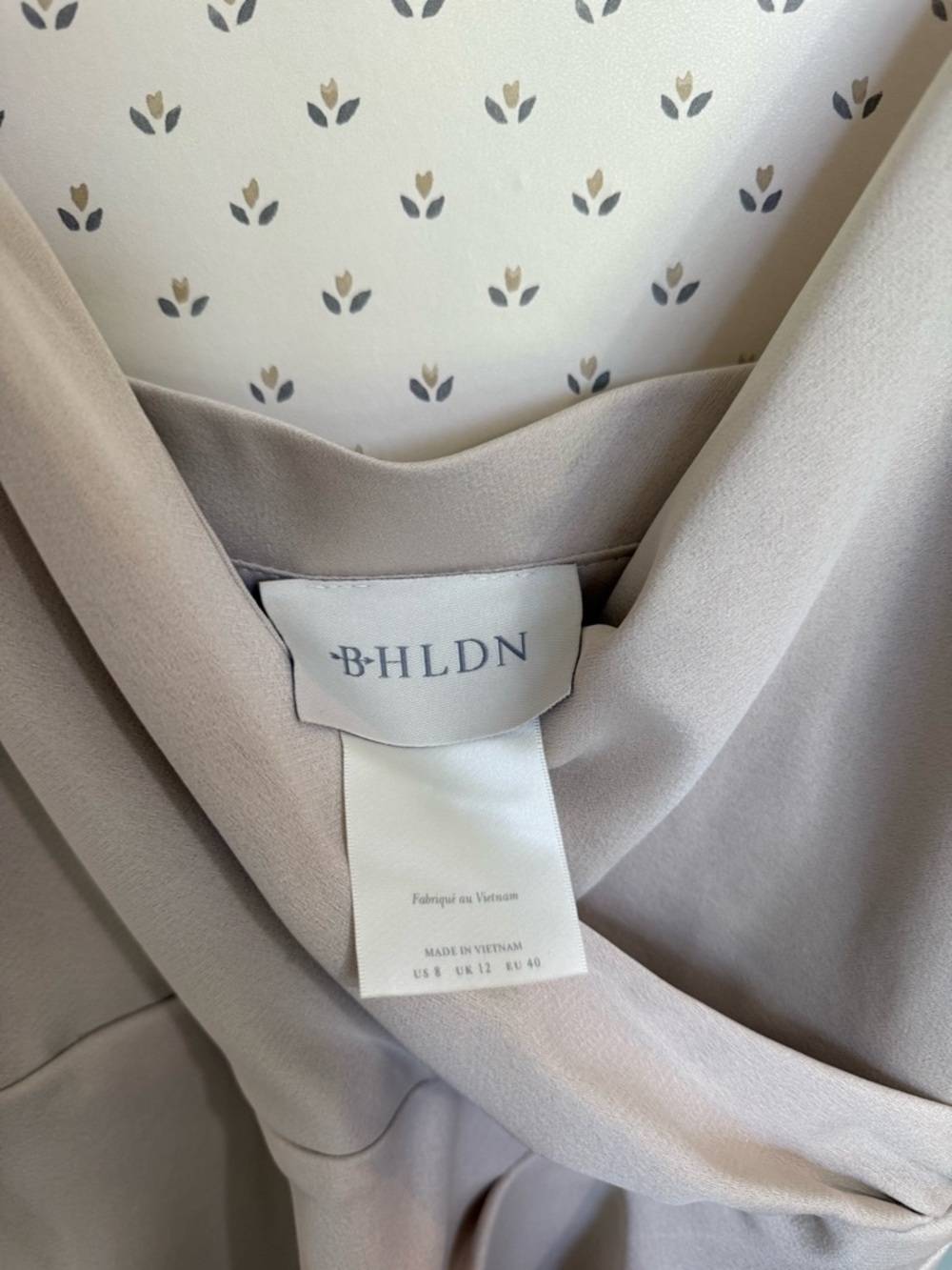 BHLDN Anthropologie Satin Charmeuse Dress - Picture 9 of 13